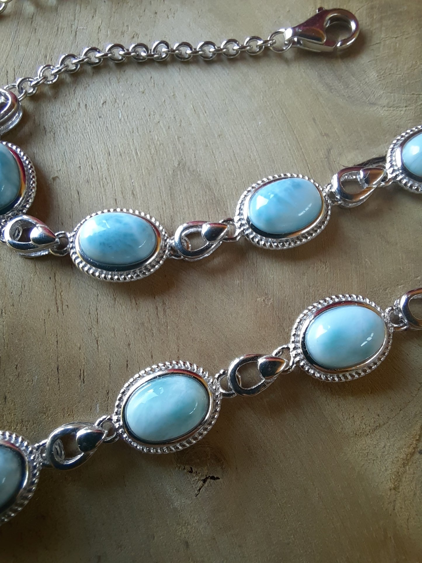 Larimar Silberarmband