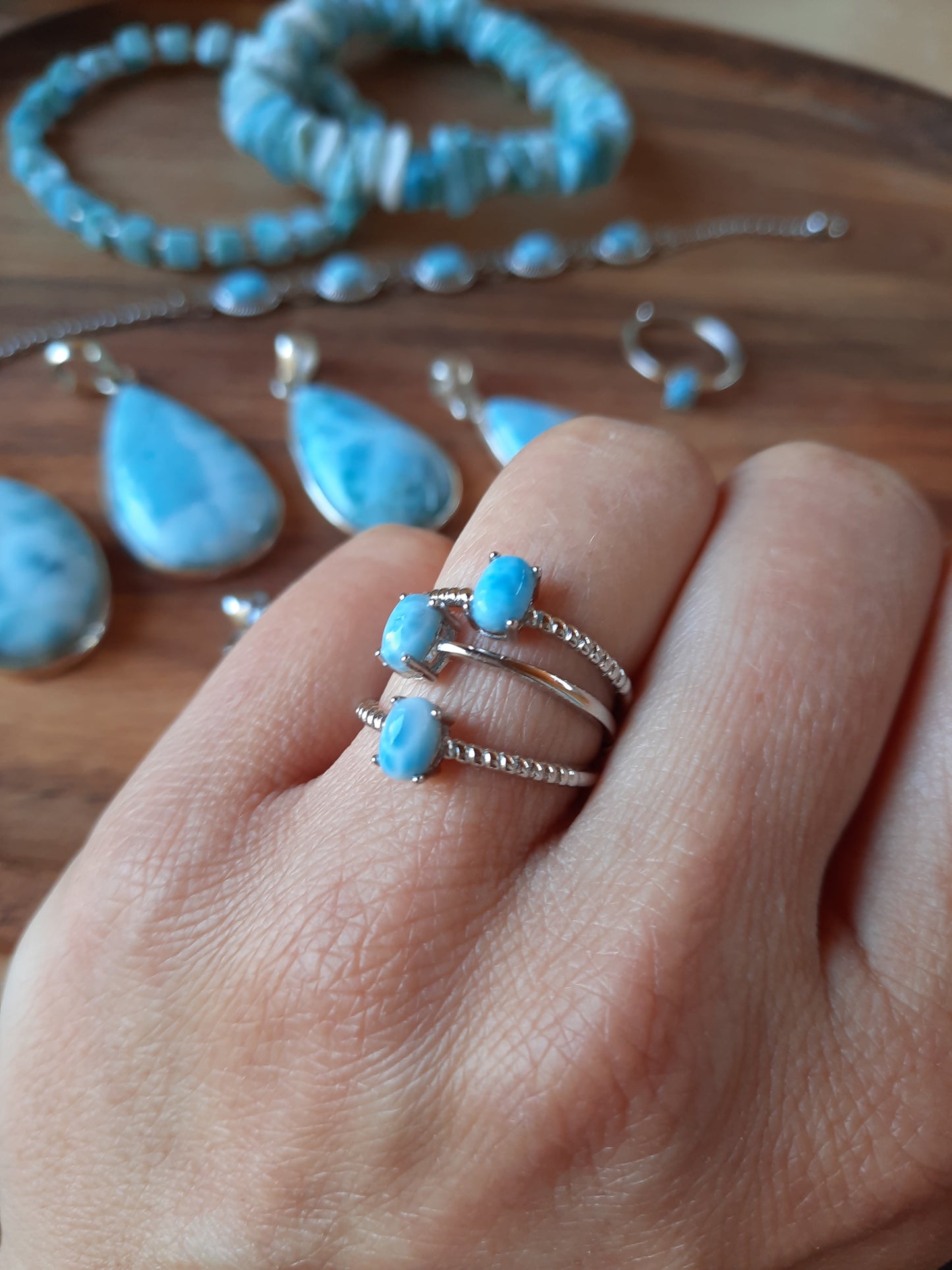 Larimar Ring