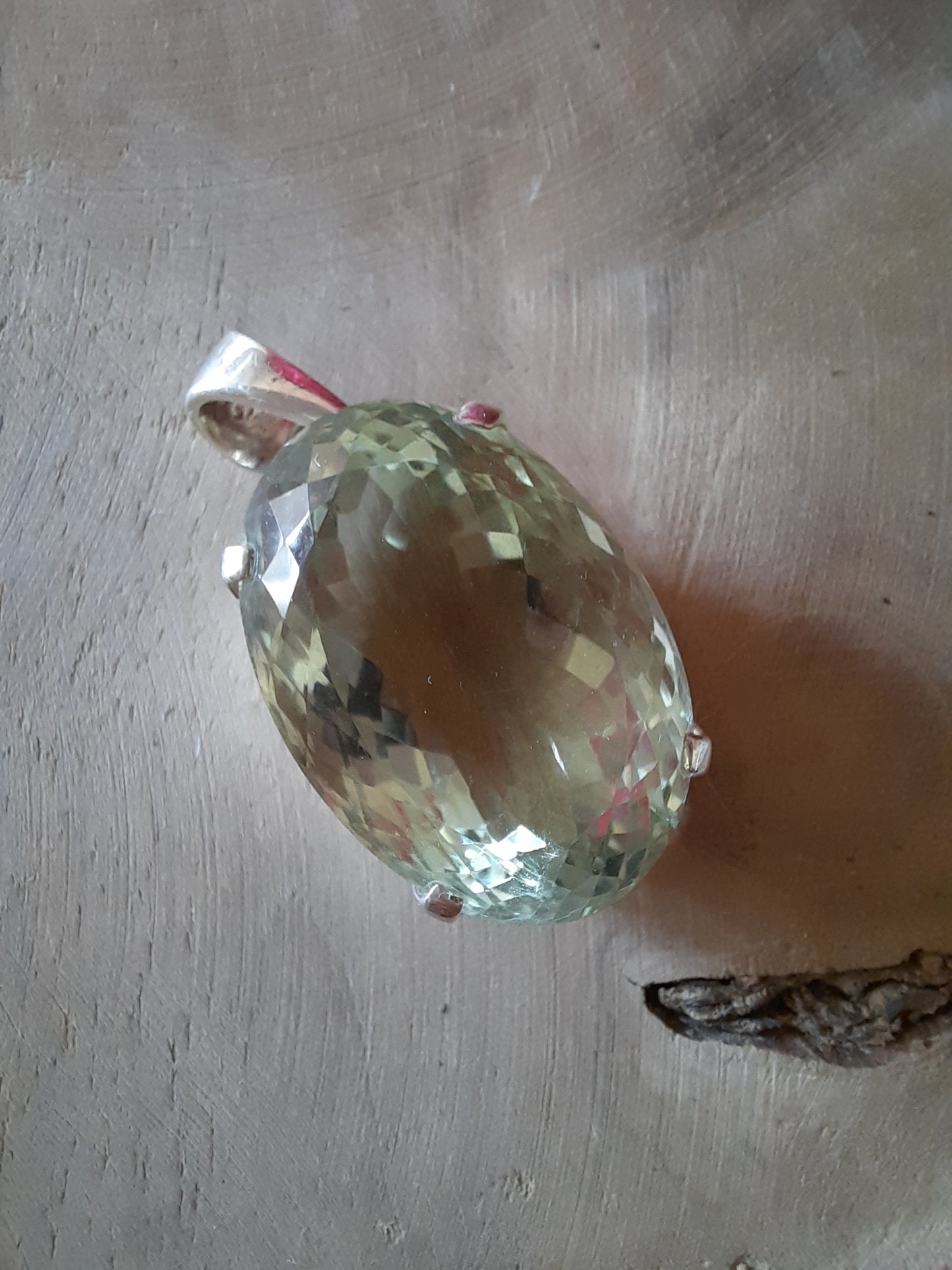 Prasiolith | Grüner Amethyst Anhänger