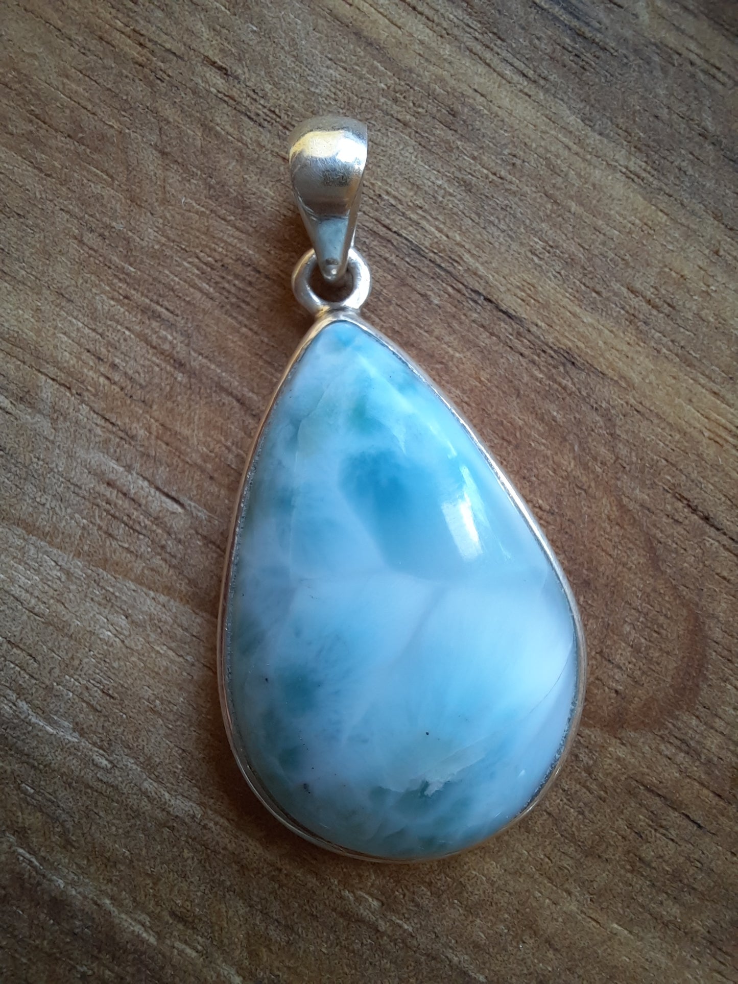 Larimar Anhänger Tropfenform