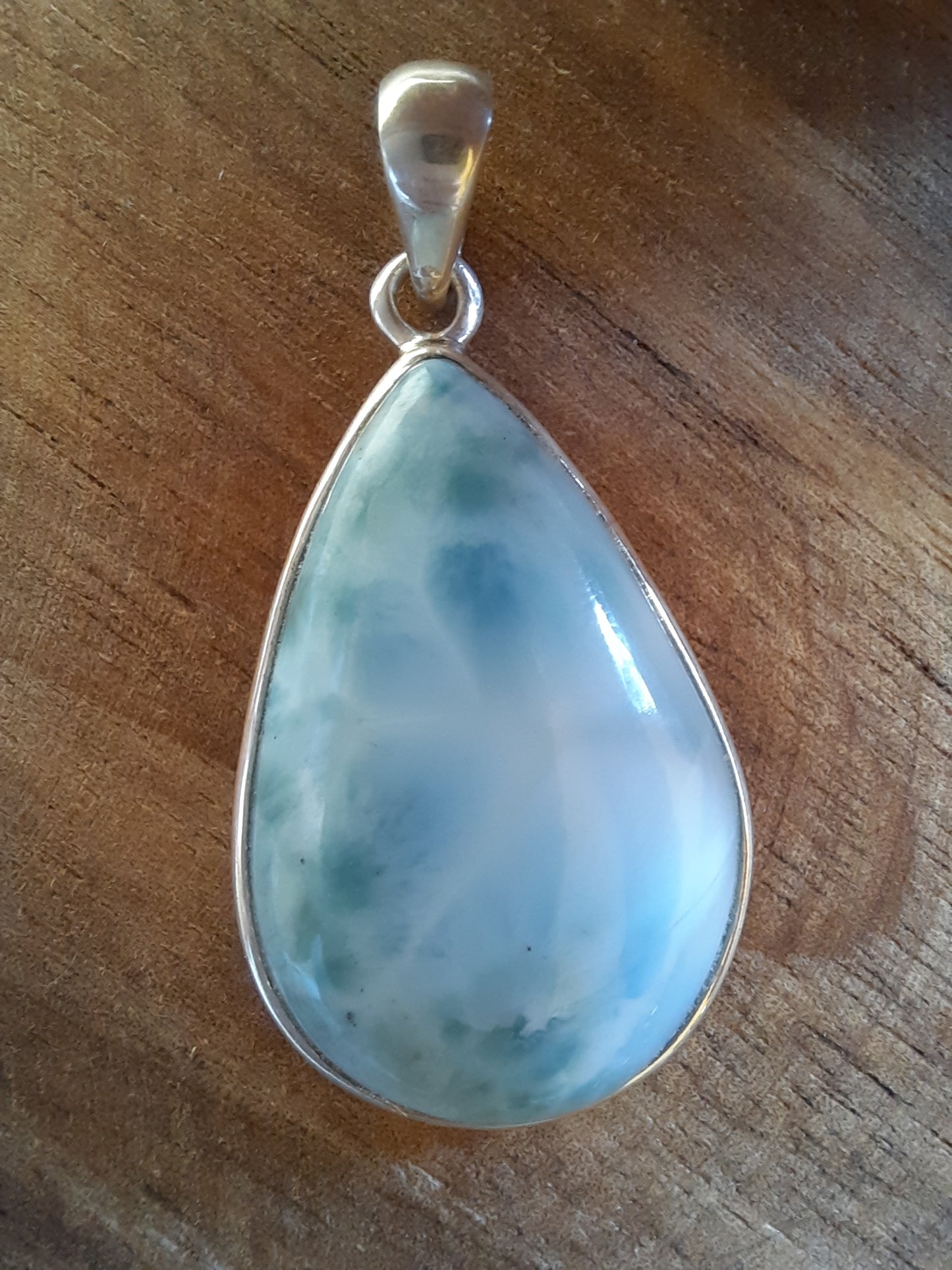 Larimar Anhänger Tropfenform