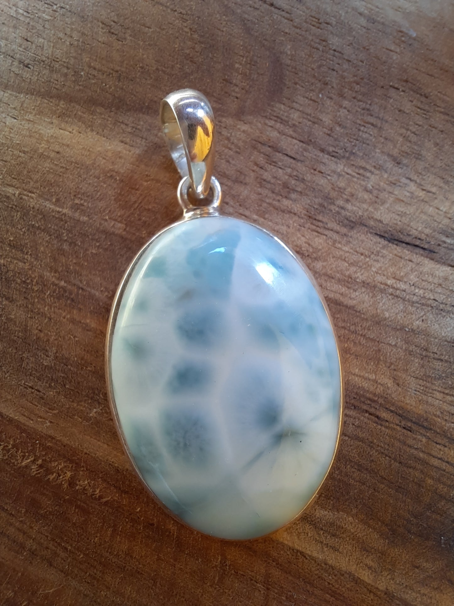 Larimar Anhänger oval