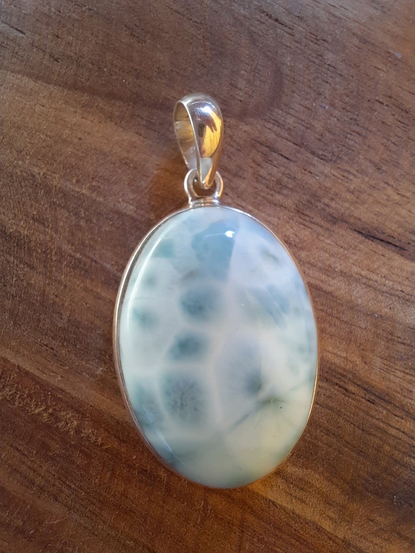 Larimar Anhänger oval