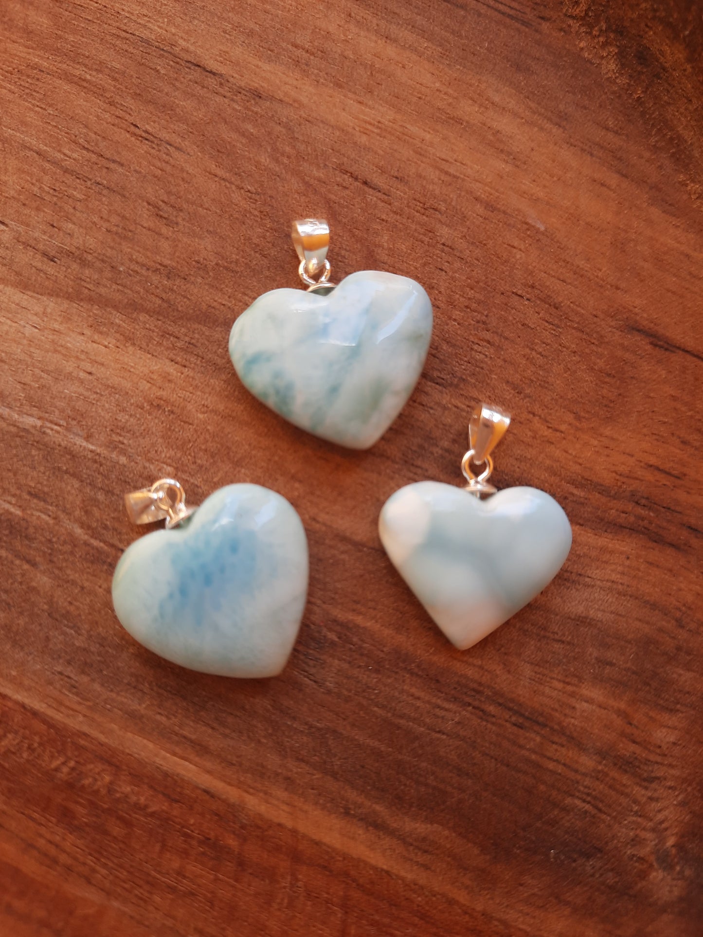 Larimar Herz Anhänger
