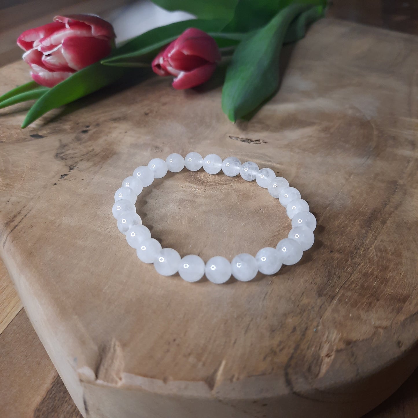 Bergkristall Armband milchig