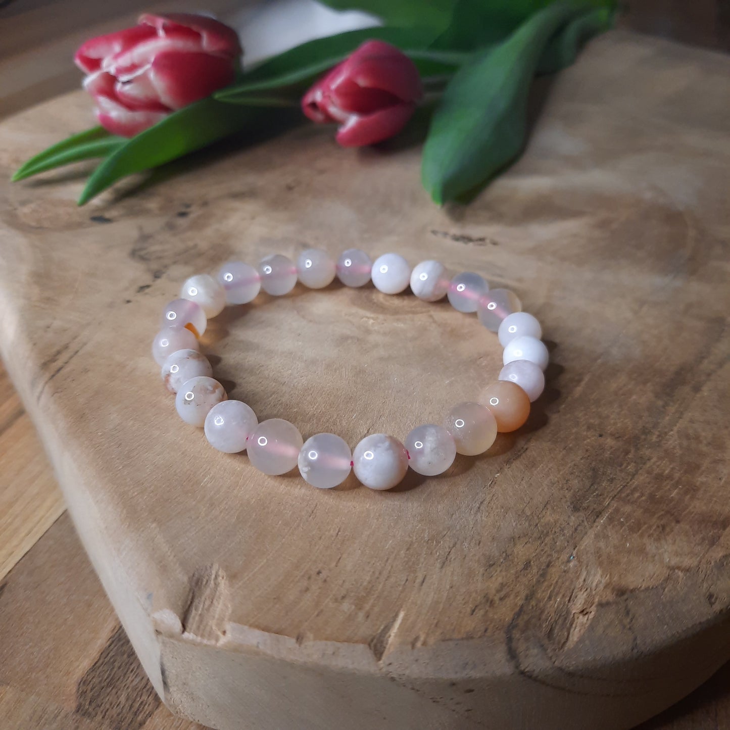 Blumenachat Armband