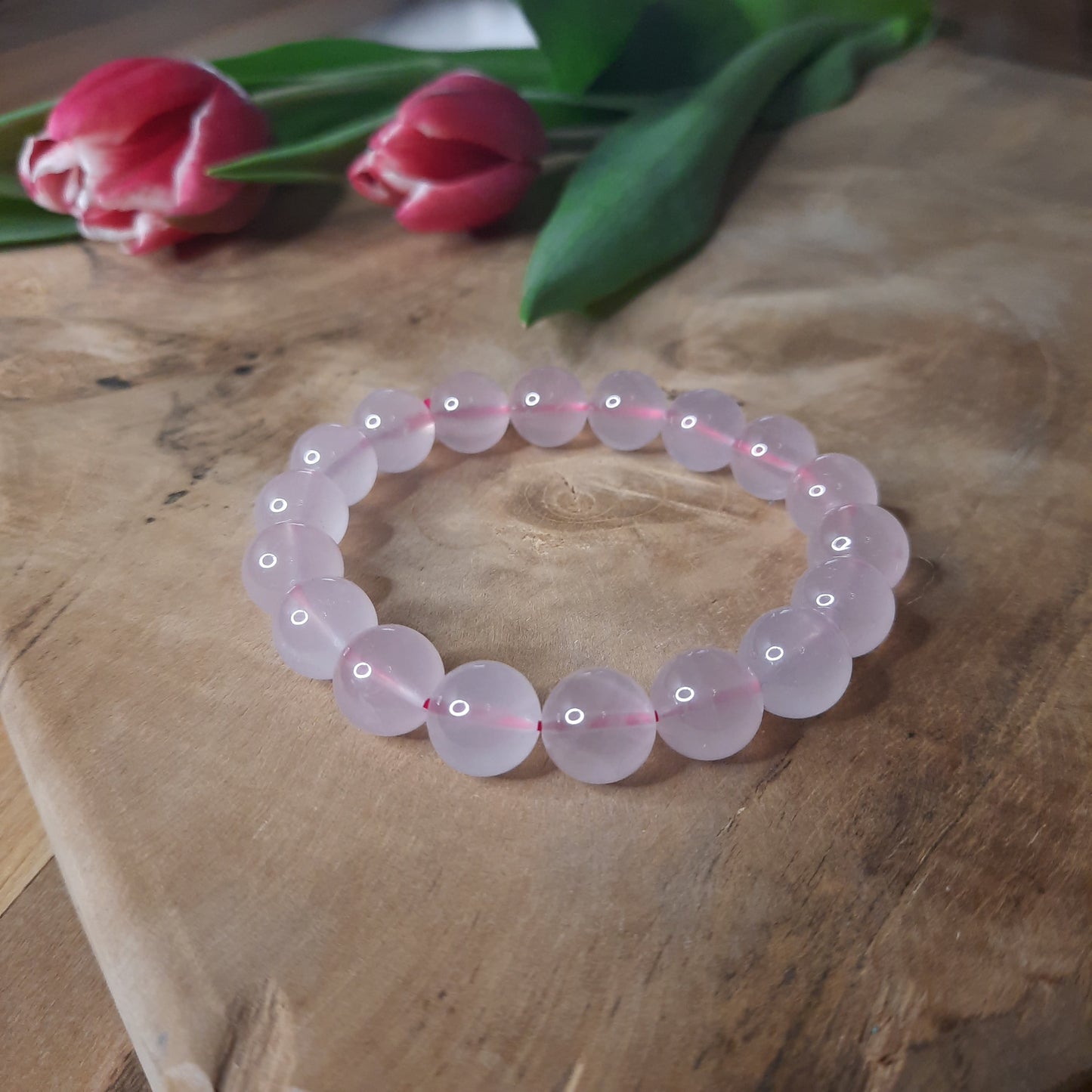 Eis-Rosenquarz Armband