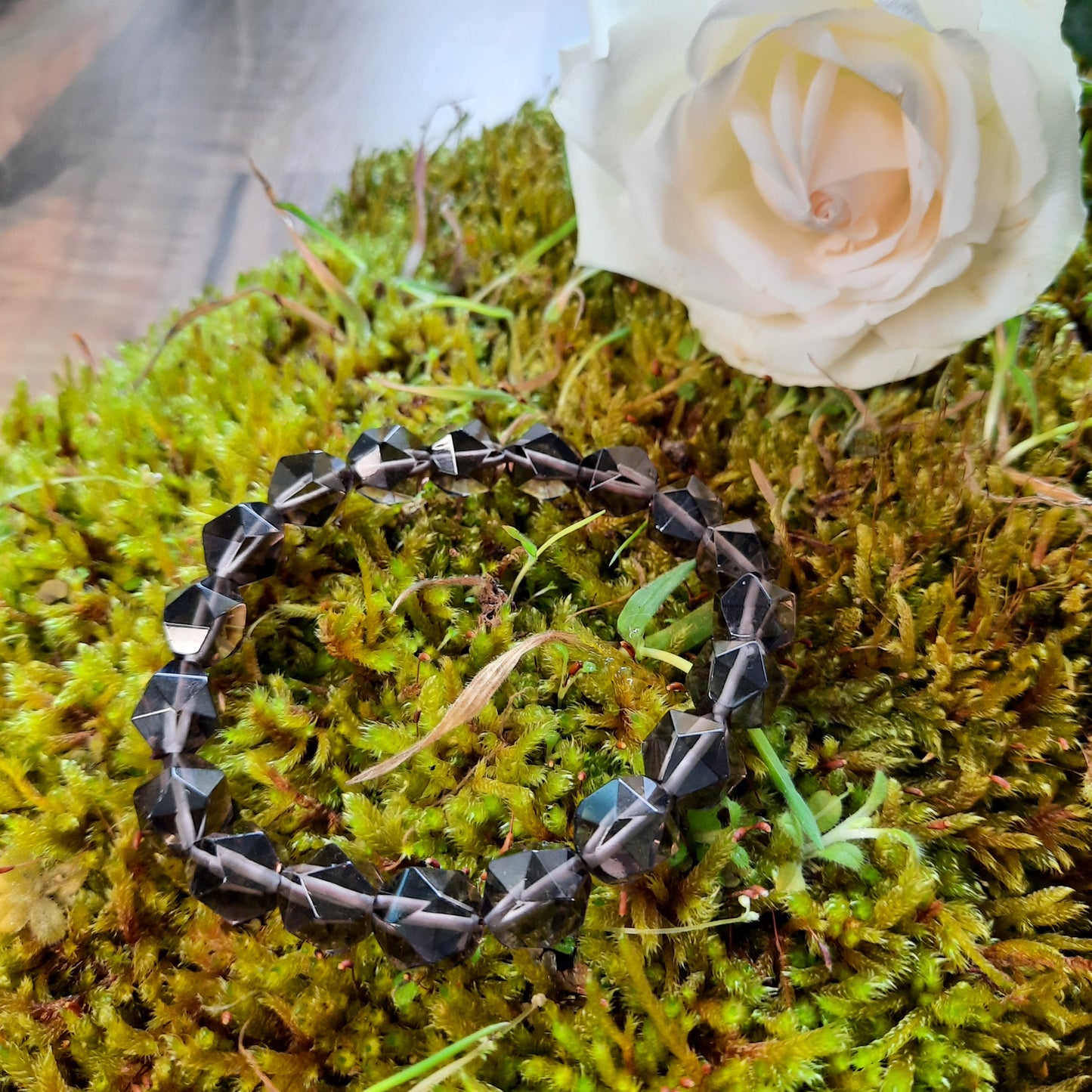 Rauchquarz Armband facettiert