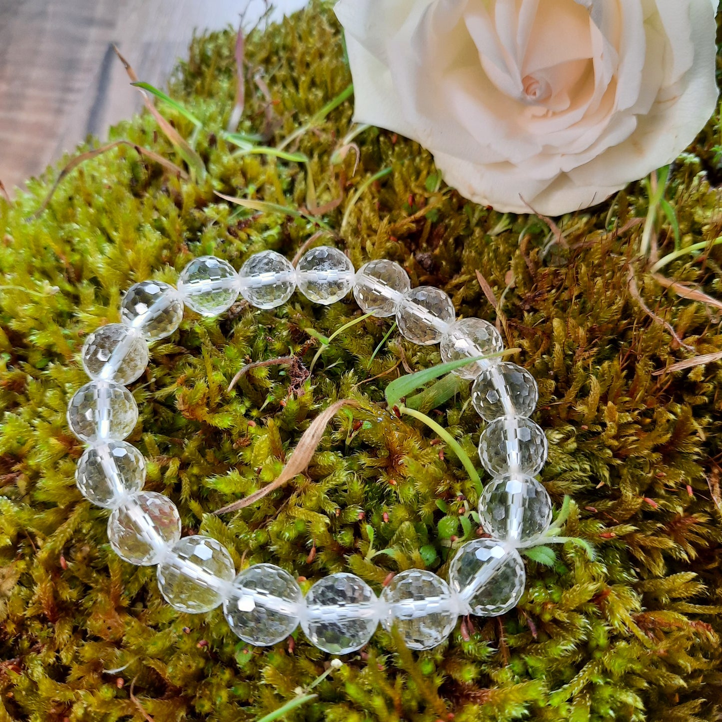 Bergkristall Armband facettiert