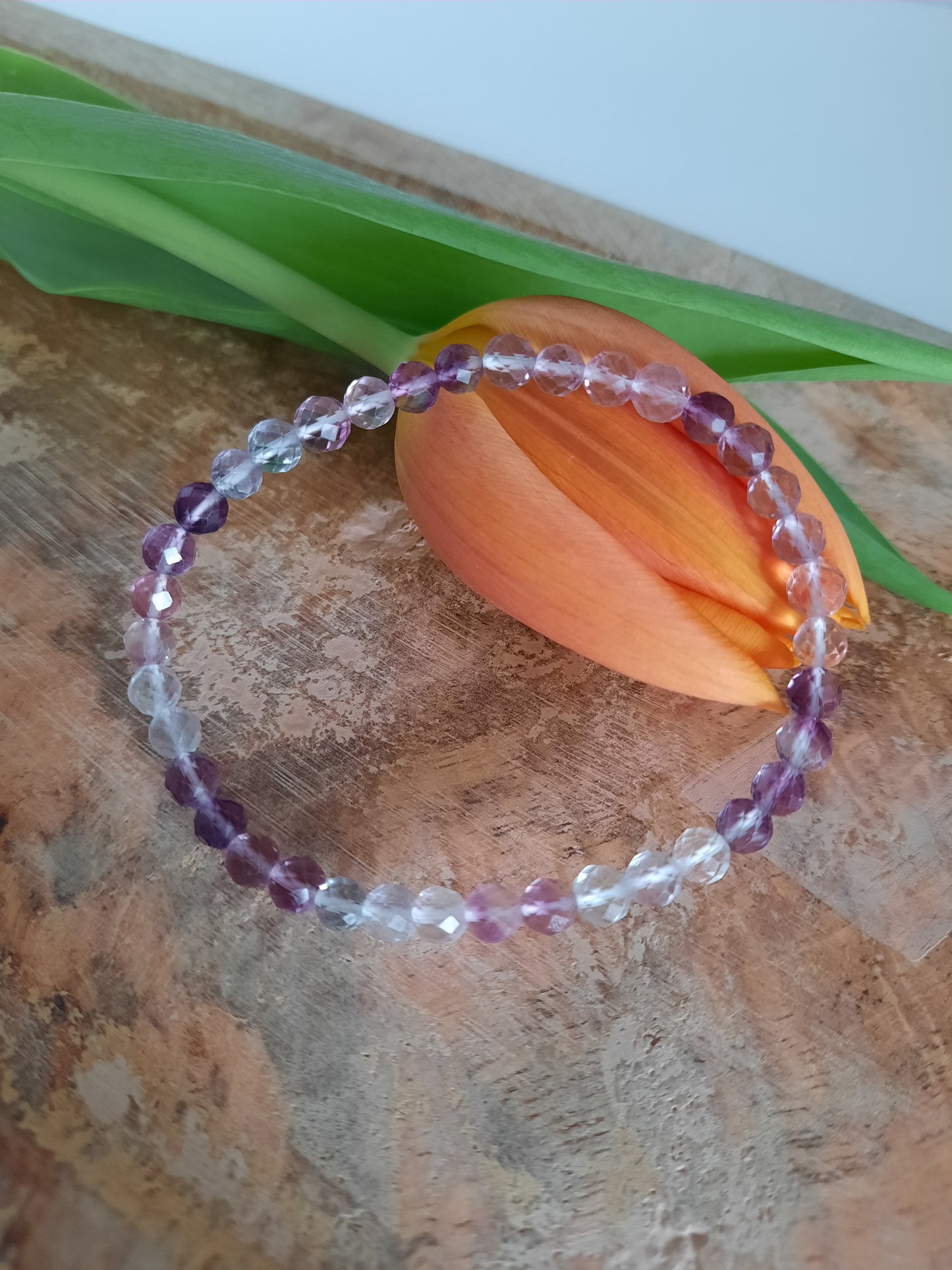 Fluorit Armband facettiert