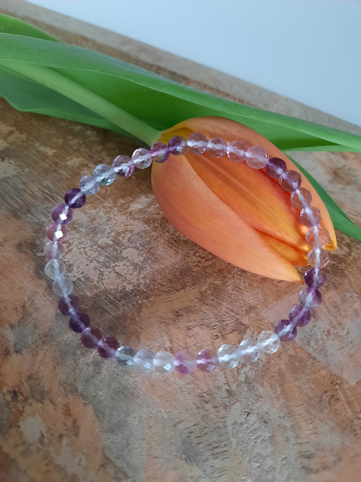 Fluorit Armband facettiert