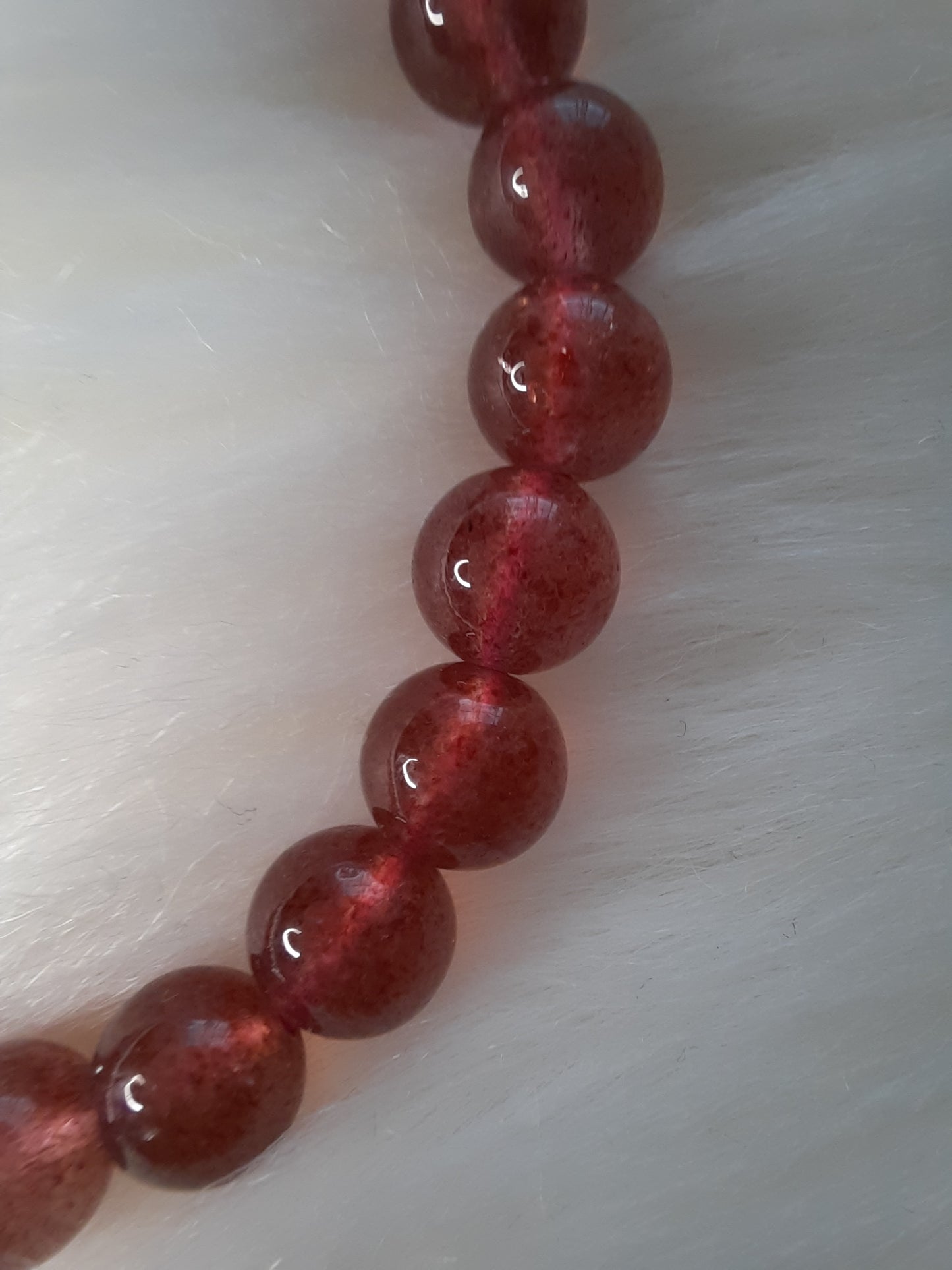 Erdbeerquarz Armband