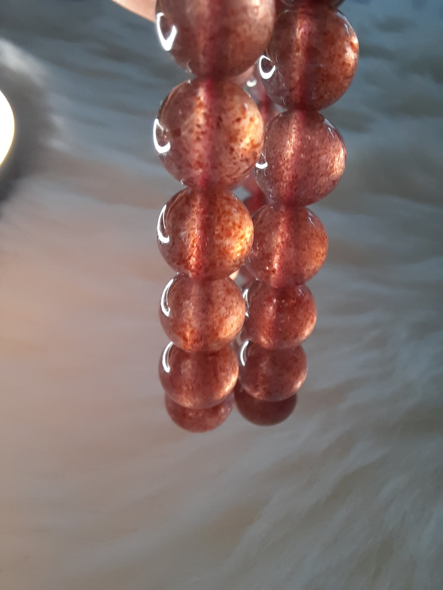 Erdbeerquarz Armband