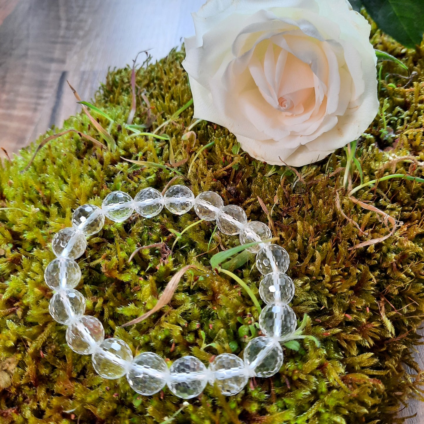 Bergkristall Armband facettiert